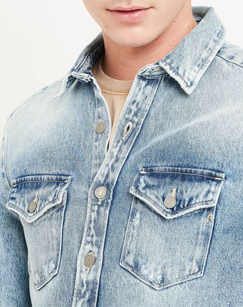 Lichtblauw spijkerjack