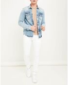 Veste en denim bleu clair