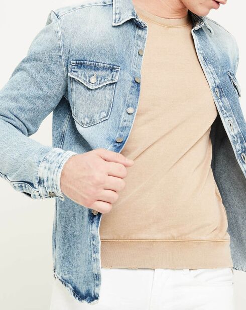 Veste en denim bleu clair