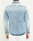 Veste en denim bleu clair