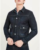 Veste en Jean Sartoriale bleu brut