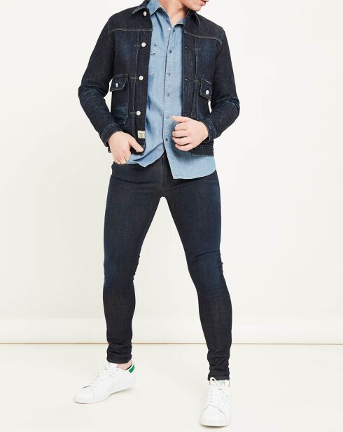 Veste en Jean Sartoriale bleu brut