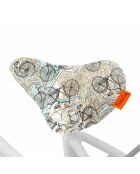 Housse de selle de vélo - Imprimé Vélo multicolore