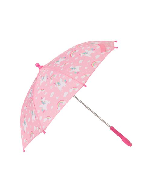 Parapluie enfant - Motifs licornes rose