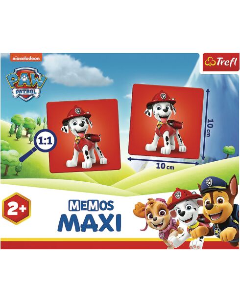 Mémos maxi Pat'Patrouille - 24 cartes - 2 ans+