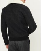 Blouson en Laine mélangée Stan gris foncé