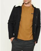 Blouson en Laine mélangée Stan gris foncé