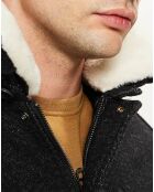 Blouson en Laine mélangée Stan gris foncé