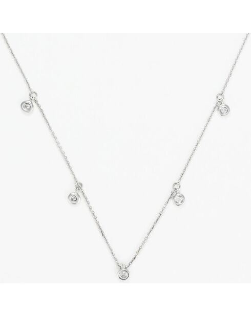 Collier Aurélia Diamants 0.08 ct or blanc