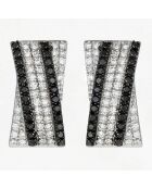 Boucles d'oreilles Lina Diamants noirs 0.43 ct or blanc