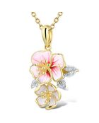 Pendentif Oyako Diamants 0.04 ct & Email or jaune