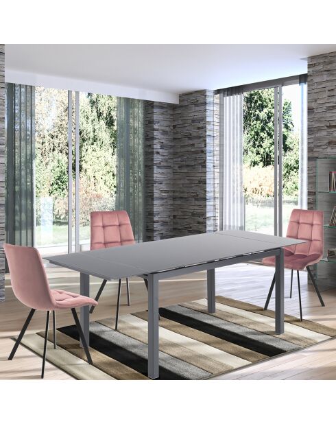 Table À Rallonge New Daily 140 grise - 75x140x80 cm
