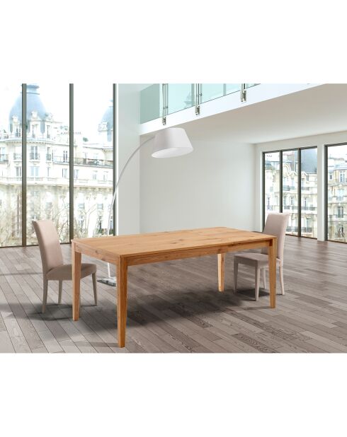 Table À Rallonge Willy chêne - 76x80x120/180 cm