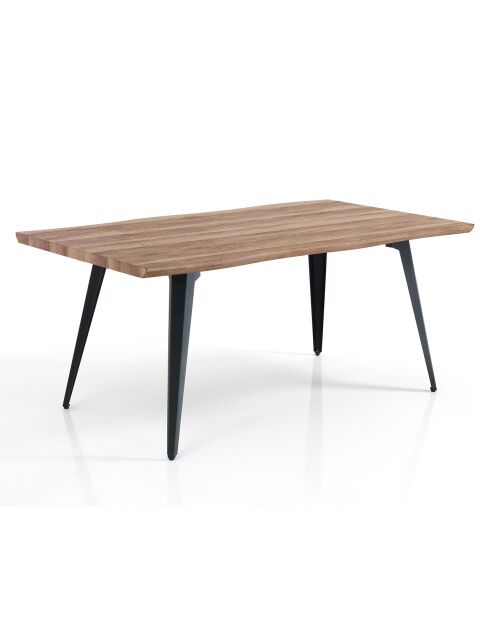 Table/Bureau Nell-A chêne/noir - 74x90x160 cm