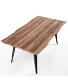 Table/Bureau Nell-A chêne/noir - 74x90x160 cm