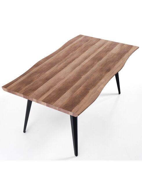 Table/Bureau Nell-A chêne/noir - 74x90x160 cm