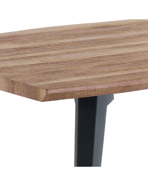 Table/Bureau Nell-A chêne/noir - 74x90x160 cm