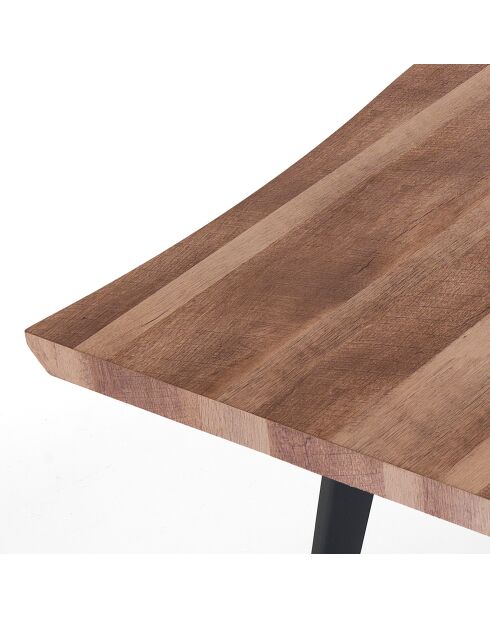 Table/Bureau Nell-A chêne/noir - 74x90x160 cm