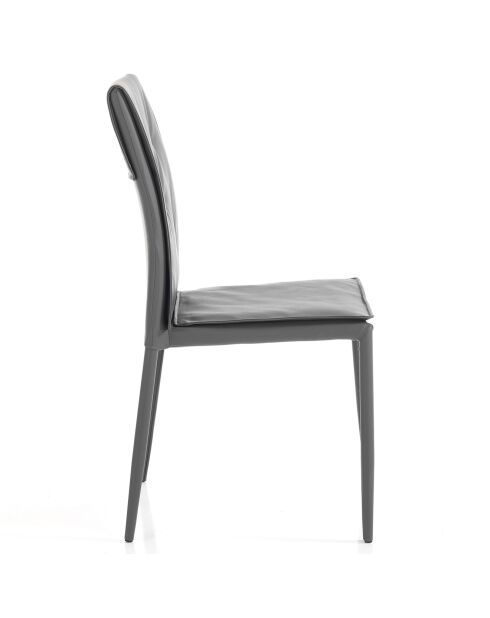 4 Chaises Lucia grises - 91x44x51 cm