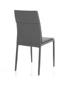 4 Chaises Lucia grises - 91x44x51 cm