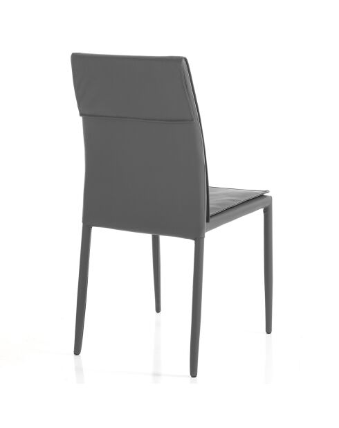 4 Chaises Lucia grises - 91x44x51 cm