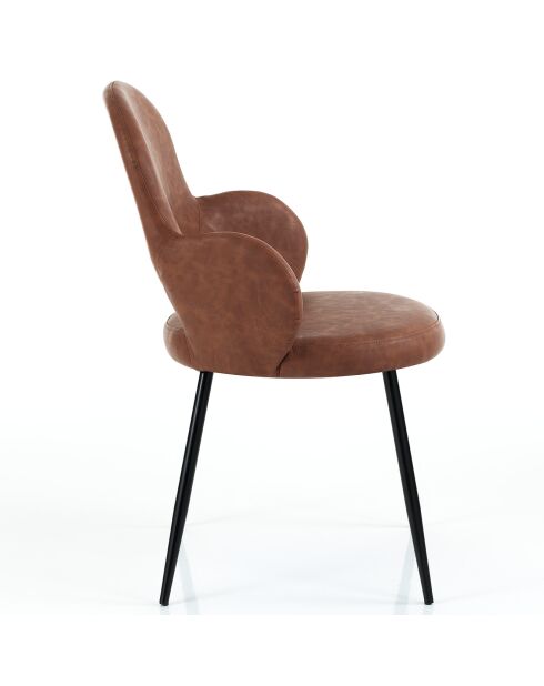 4 Chaises Elisabeth marron - 87x60x60 cm