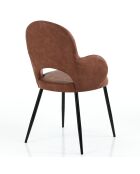 4 Chaises Elisabeth marron - 87x60x60 cm