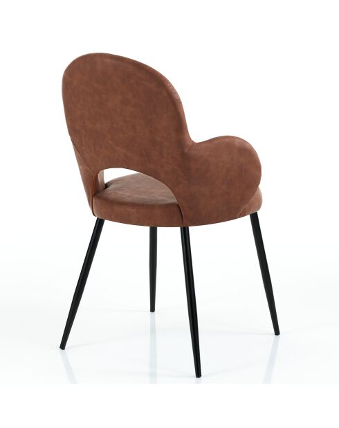 4 Chaises Elisabeth marron - 87x60x60 cm