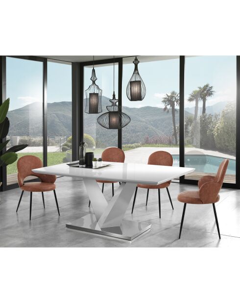 4 Chaises Elisabeth marron - 87x60x60 cm
