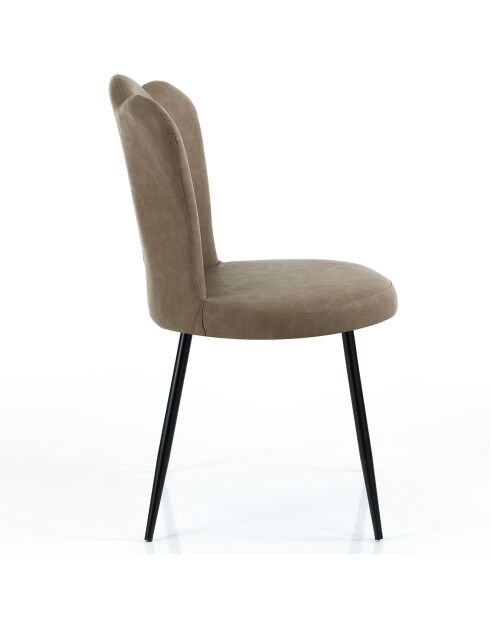 4 Chaises Charlotte sable - 90x52x55 cm