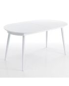 Table À Rallonge Astro blanche - 76x90x160 cm