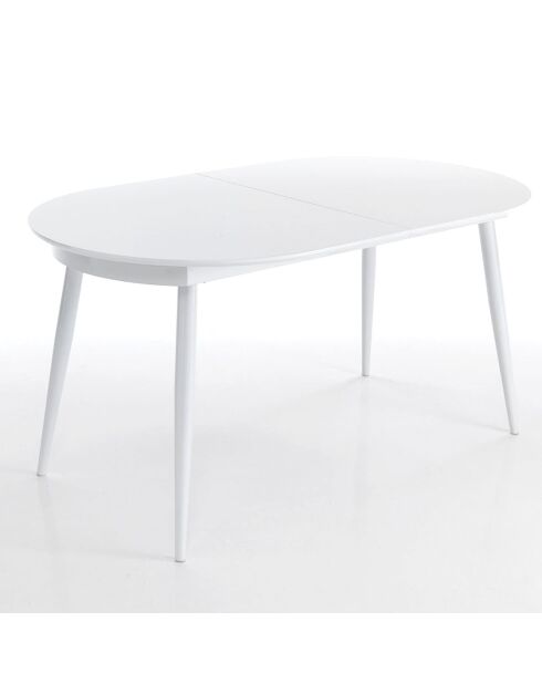 Table À Rallonge Astro blanche - 76x90x160 cm