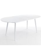 Table À Rallonge Astro blanche - 76x90x160 cm