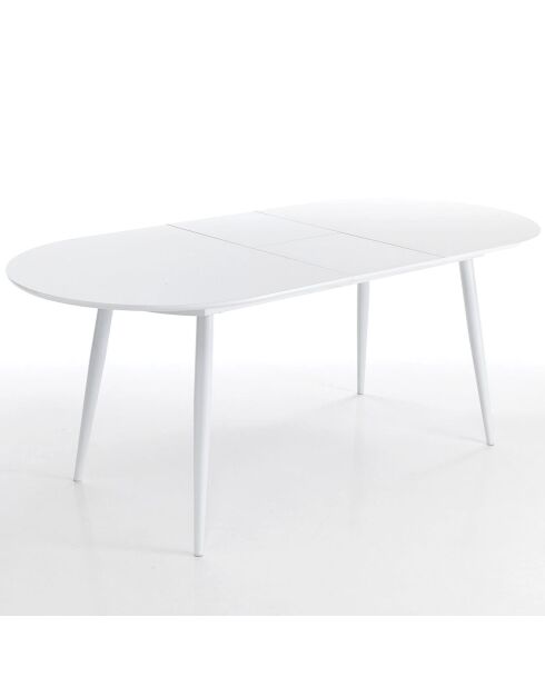 Table À Rallonge Astro blanche - 76x90x160 cm