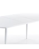 Table À Rallonge Astro blanche - 76x90x160 cm