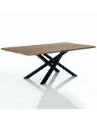 Table Quatrieme chêne/noir - 77x100x200 cm