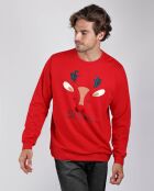 Oh Deer rotes Sweatshirt