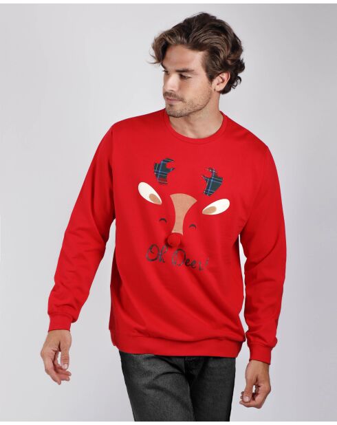 Oh Deer rotes Sweatshirt