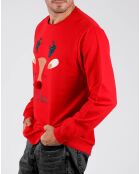 Oh Deer rotes Sweatshirt