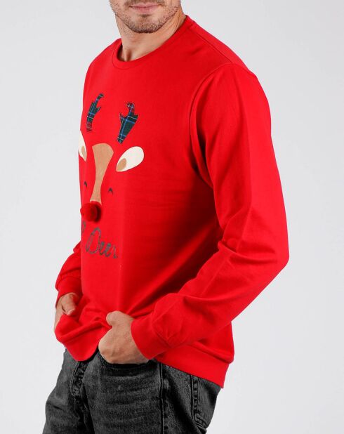 Oh Deer rotes Sweatshirt