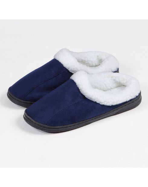 Chaussons en Peau de Mouton bleus