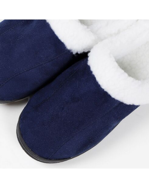 Chaussons en Peau de Mouton bleus