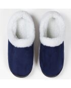 Chaussons en Peau de Mouton bleus