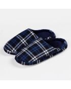 Chaussons à carreaux bleus