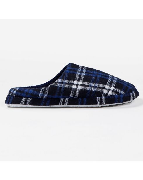 Chaussons à carreaux bleus