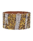 Tiger Siberia zilver/chocoladebruine manchet