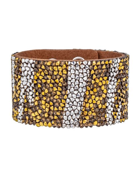 Tiger Siberia zilver/chocoladebruine manchet
