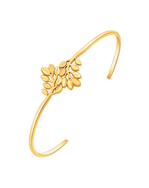Brazalete dorado frondoso
