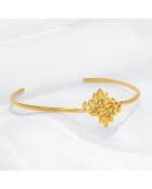 Brazalete dorado frondoso
