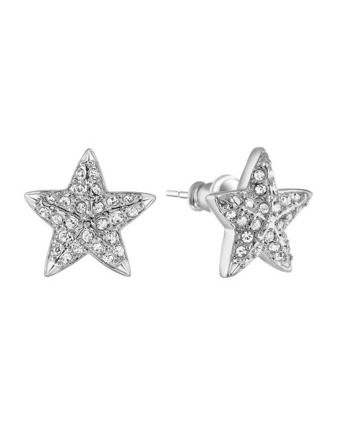 Celestora silber/weiße Ohrringe